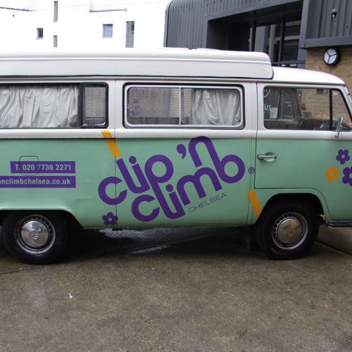 Campervan with graphics